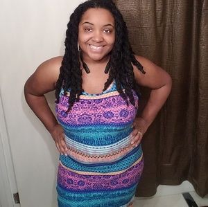 Rainbow printed sundress 🚭